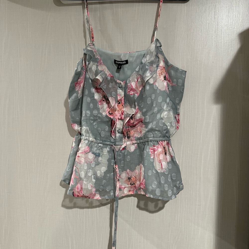 Express floral tank top
